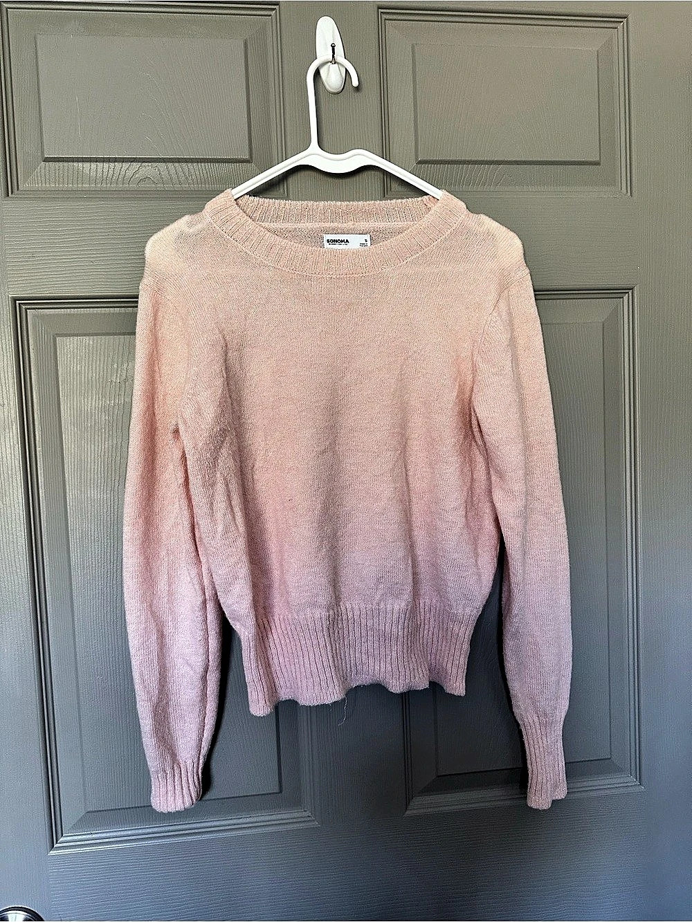 Sonoma Pink Crew Neck Sweater